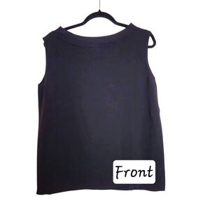 DRESS BARN BLACK SLEEVELESS TOP SIZE 18/20